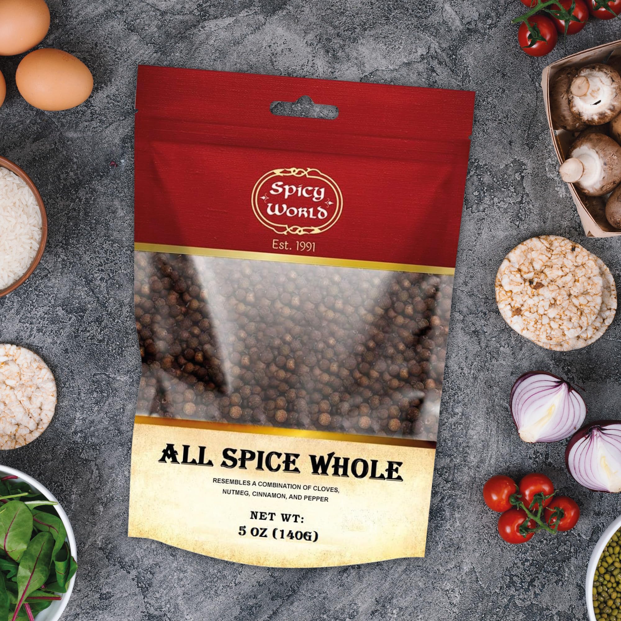 Spicy World allspice for infusion, steeping in syrups and beverages.
