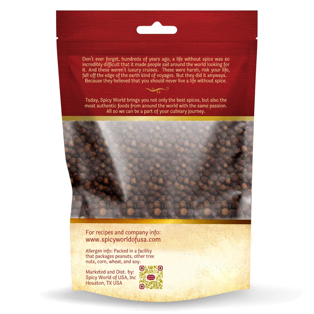 Spicy World aroma-rich allspice berries on pantry shelf