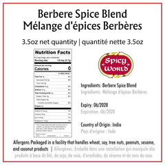 Spicy World Berbere packaging keeps the 14-spice mix fresh.