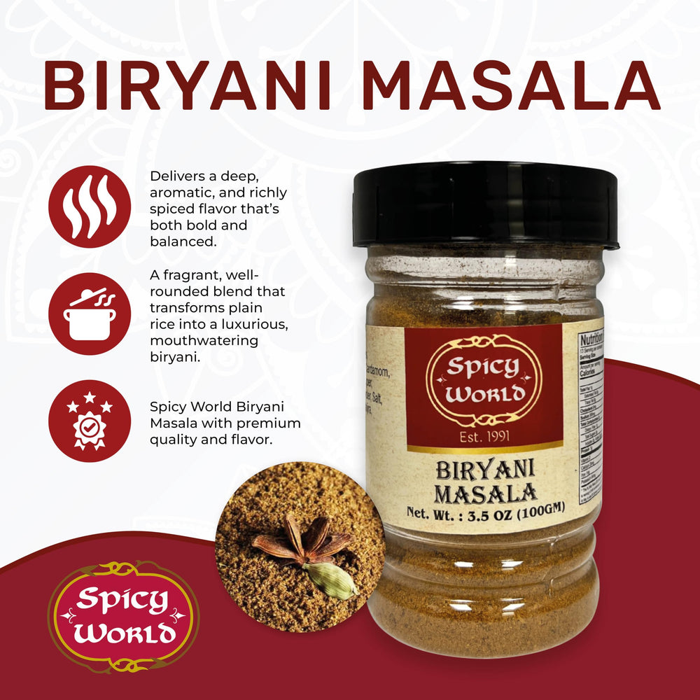 Spicy World packaging highlights freshness in a 3.5oz jar.