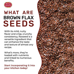 Spicy World flaxseed in a smoothie for a fiber boost.