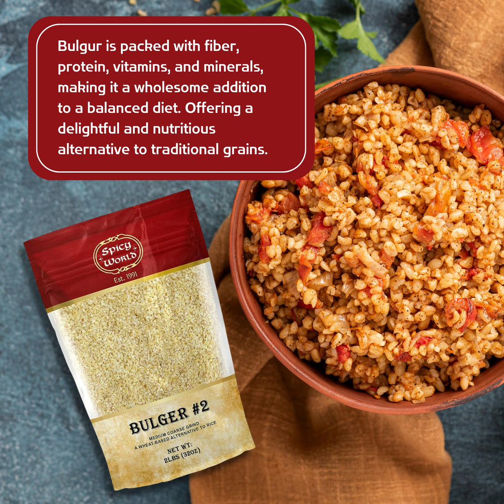 Spicy World bulgur-wheat-cooking-instructions shows rinse and simmer method