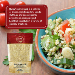 Spicy World bulgur-wheat-salad-ingredient adds texture to salads