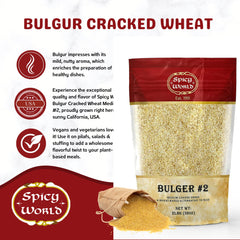 Spicy World bulgur-wheat-tabouleh-ready grain ideal for tabbouleh