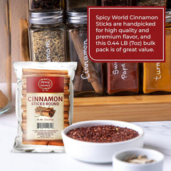 Spicy World Cassia Saigon cinnamon from Vietnam for bold flavor.