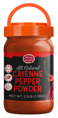 Spicy World cayenne pepper powder jar highlighting premium aroma for cooking