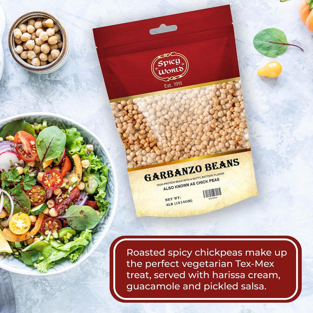 Spicy World chickpeas meal prep scene for plant-based meals