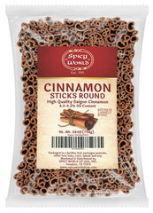 Spicy World cinnamon sticks 28 oz bulk pack, long cassia, ideal for baking.