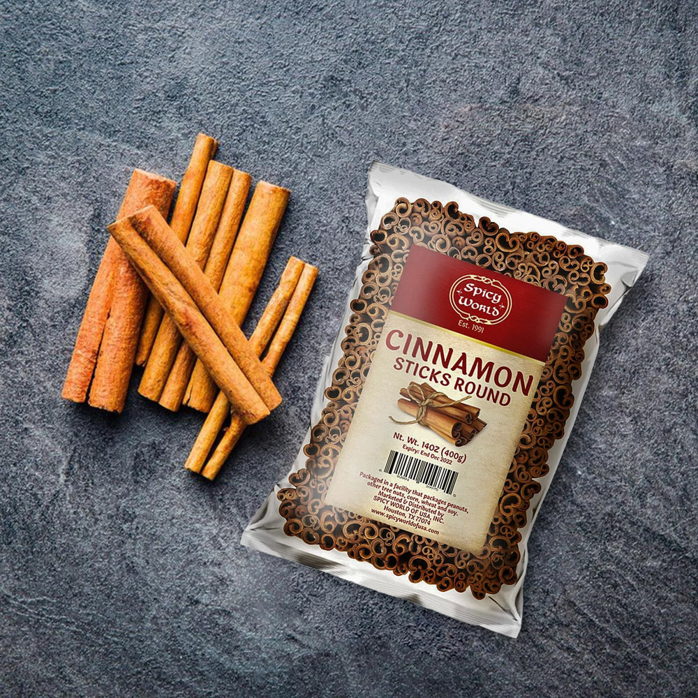Spicy World cinnamon sticks ready for tea, mulled drinks, and festive baking adventures.
