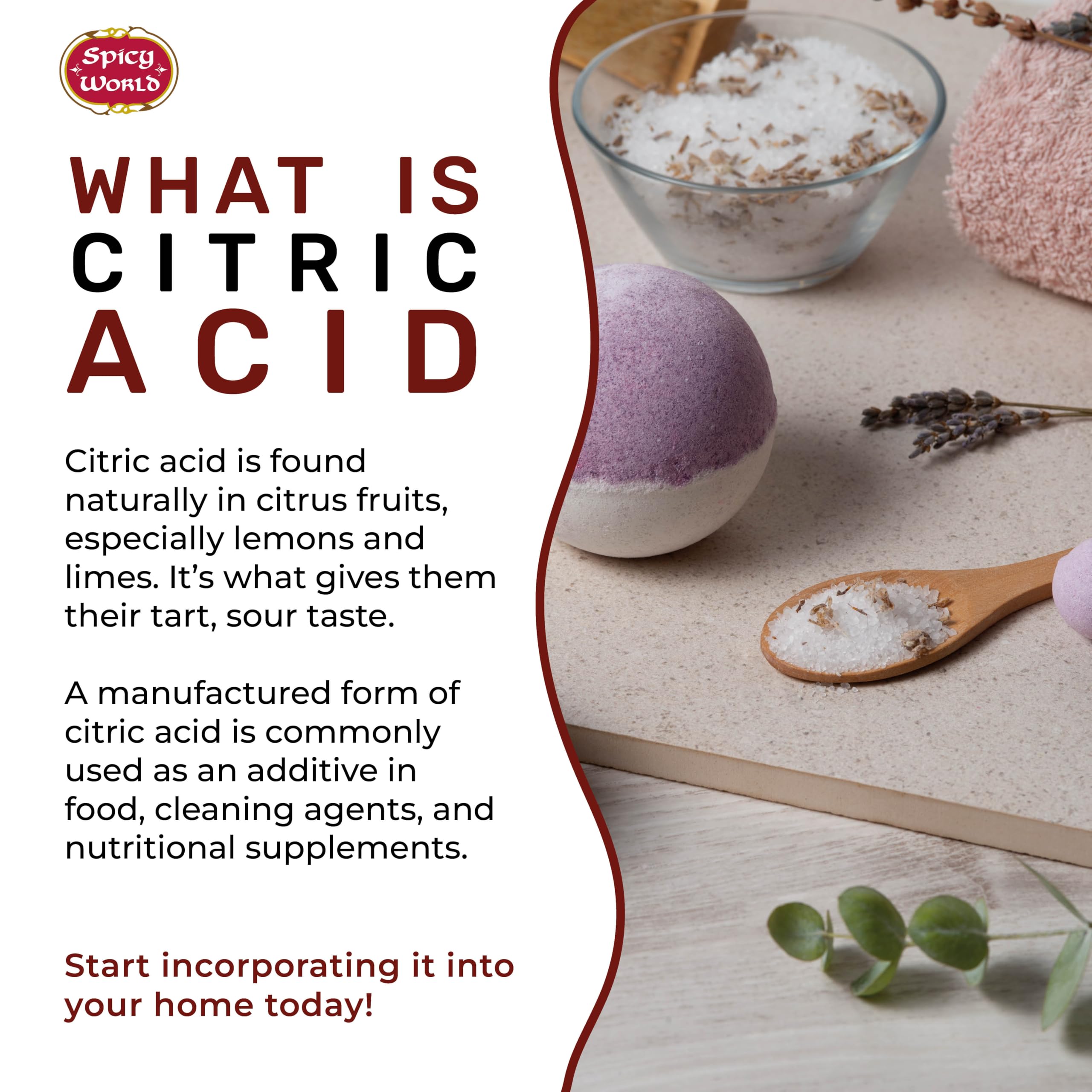 Spicy World citric acid cleaning and descaling around kettles and appliances.