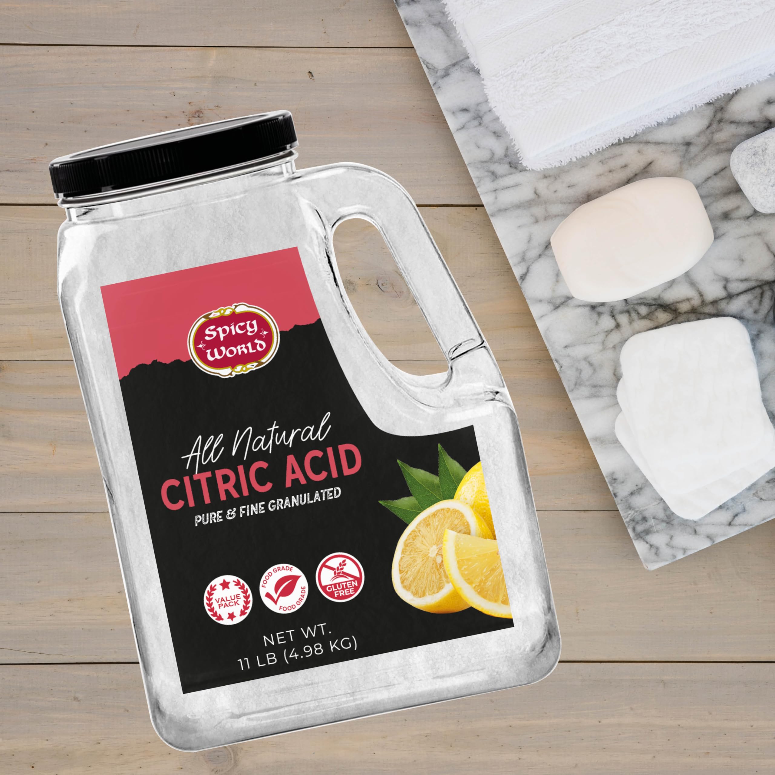 Spicy World citric acid for preserving and canning with enhanced flavor.