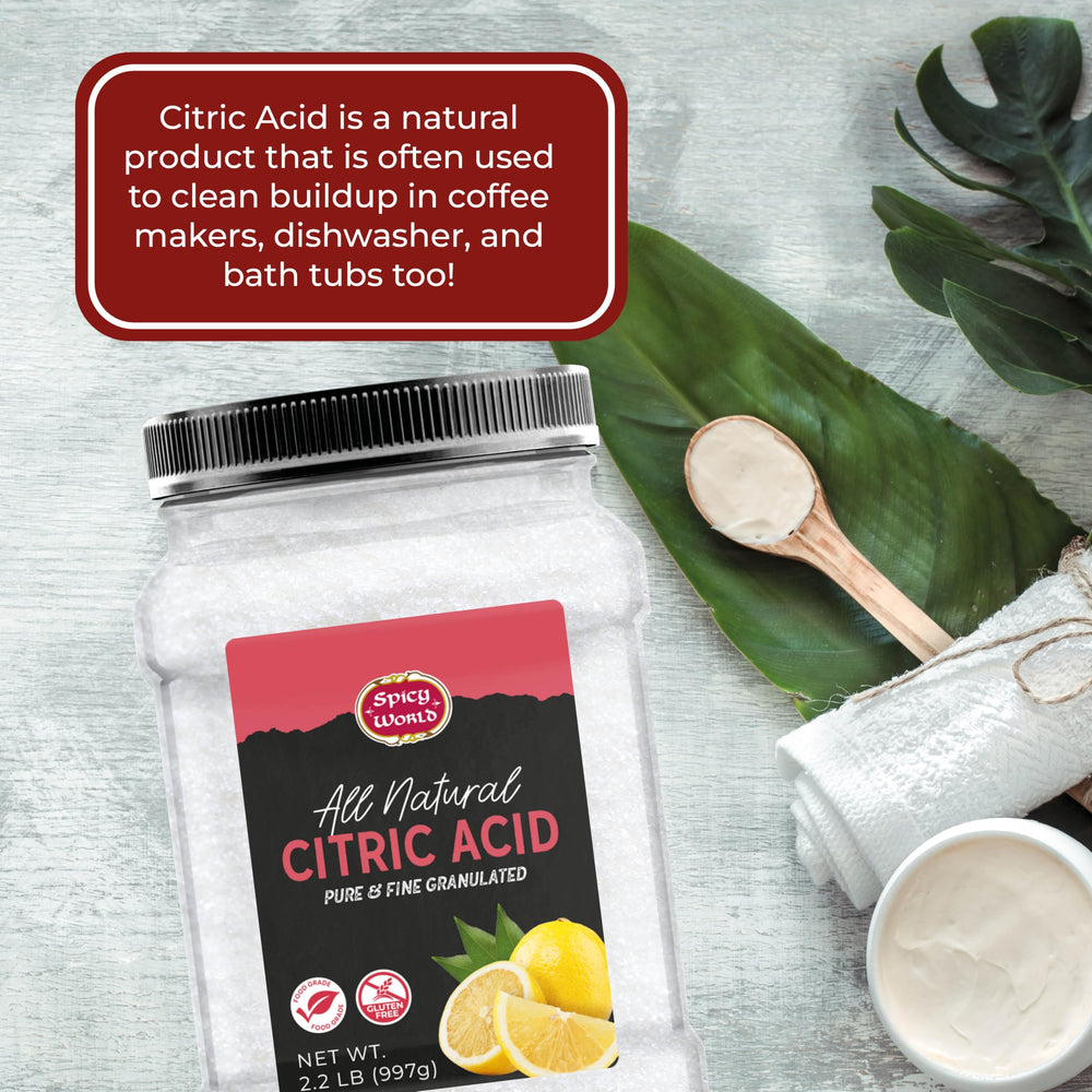 Spicy World storage jar highlighting long-term freshness in pantry.