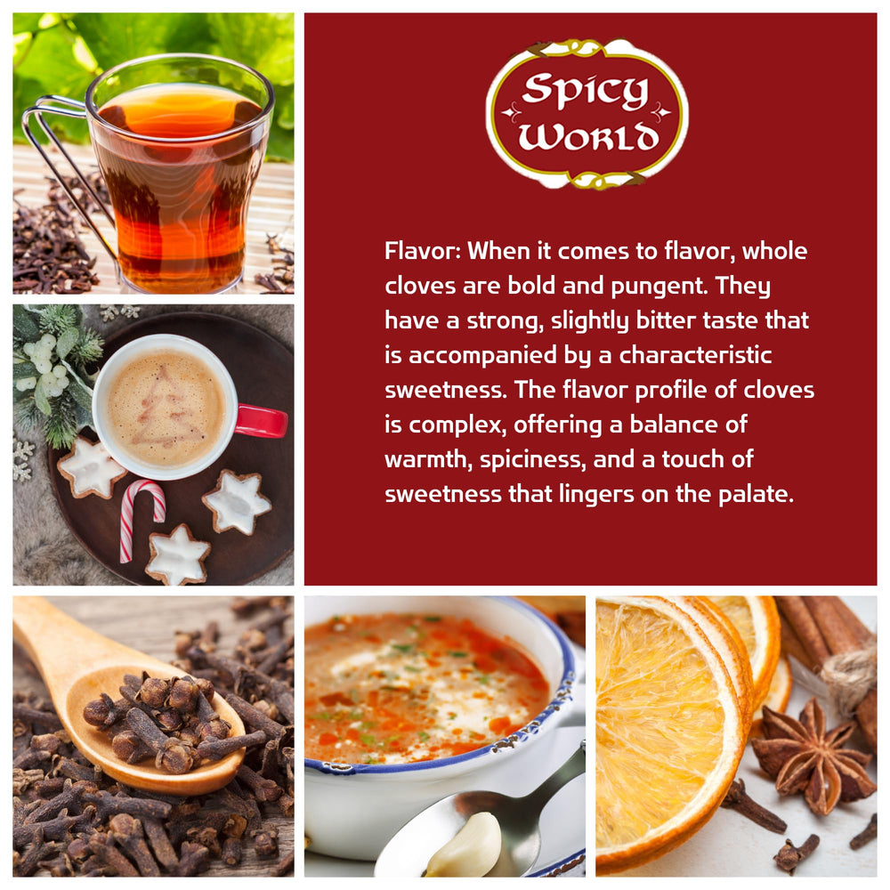 Spicy World cloves simmering in stews enrich aroma and complexity.