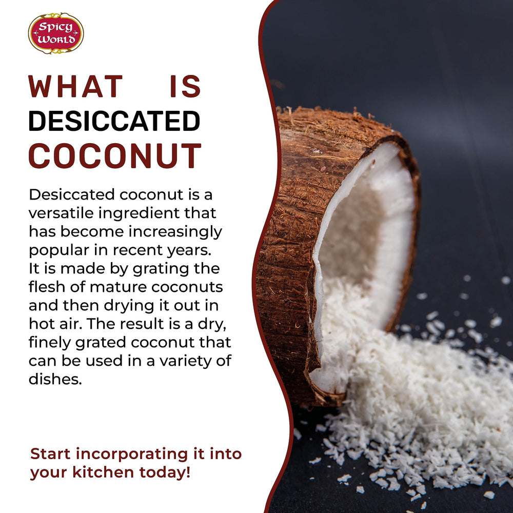 Spicy World coconut powder for baking essentials in the kitchen