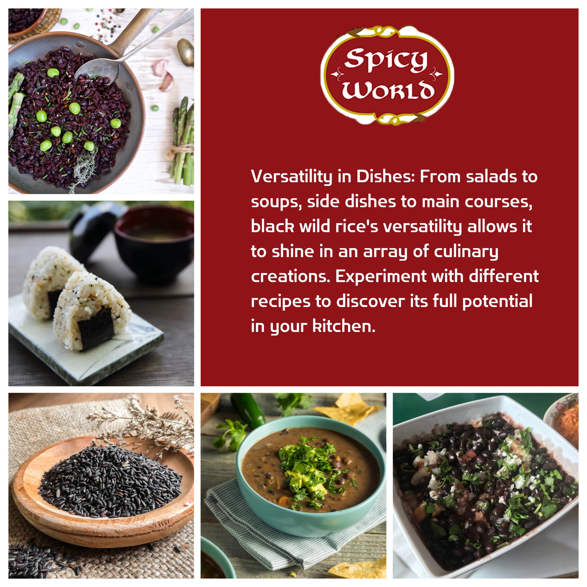 Cooked wild rice pilaf served on a modern table for elegant dinners