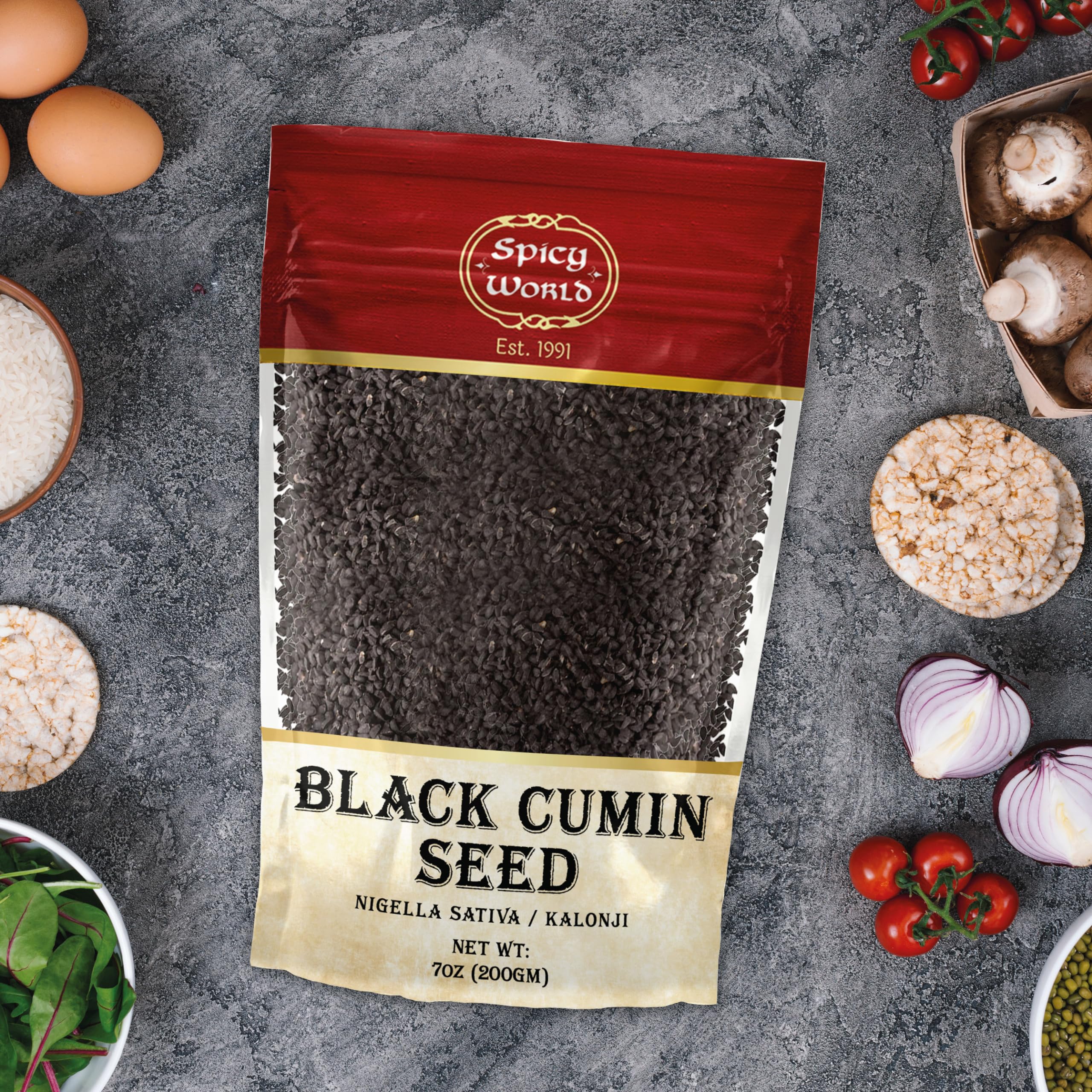 Spicy World Kalonji seeds in a pan for flavorful dishes
