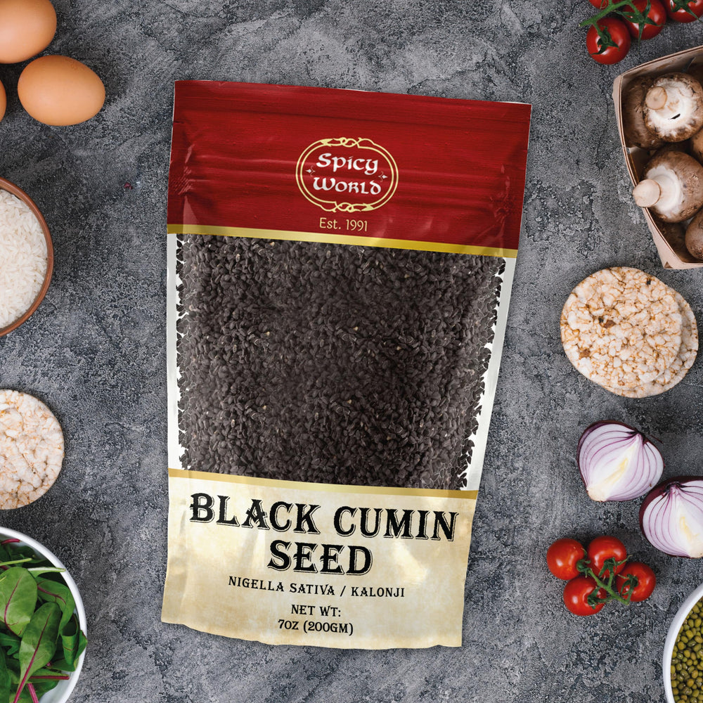 Spicy World Kalonji seeds in a pan for flavorful dishes
