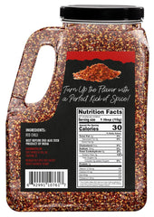 Spicy World jar back view shows bulk spice ideal for restaurants and home kitchens