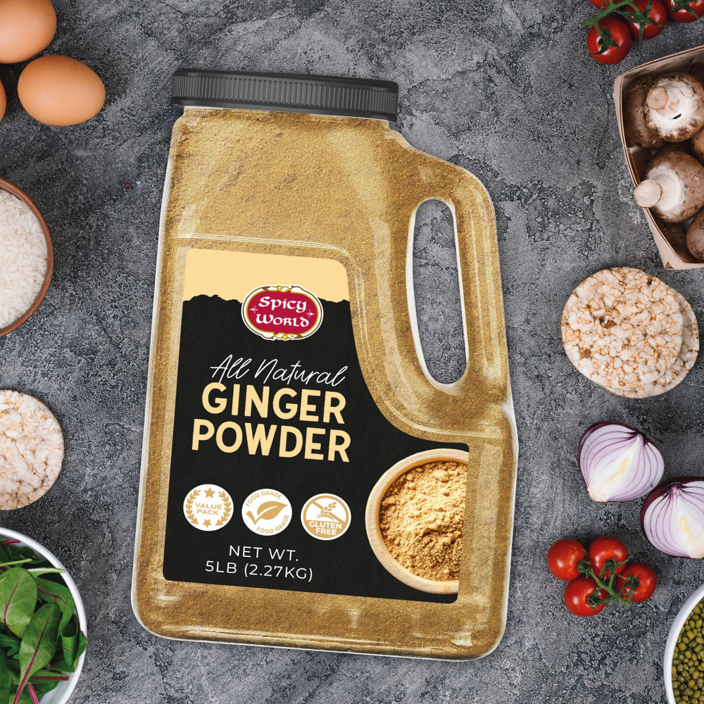 Curries and marinades bloom with Spicy World Ginger Powder's vibrant flavor.