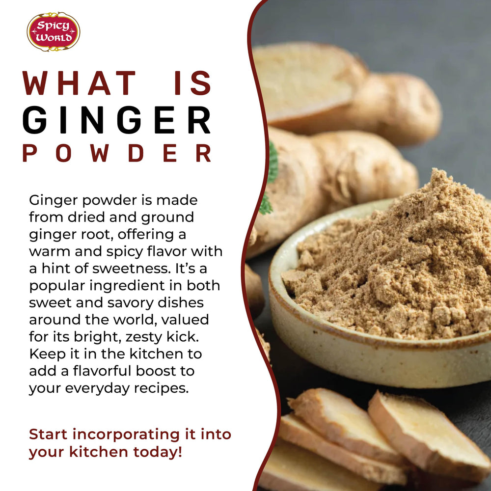 Spicy World Ginger Powder pairs well with stir-fries to add warmth.