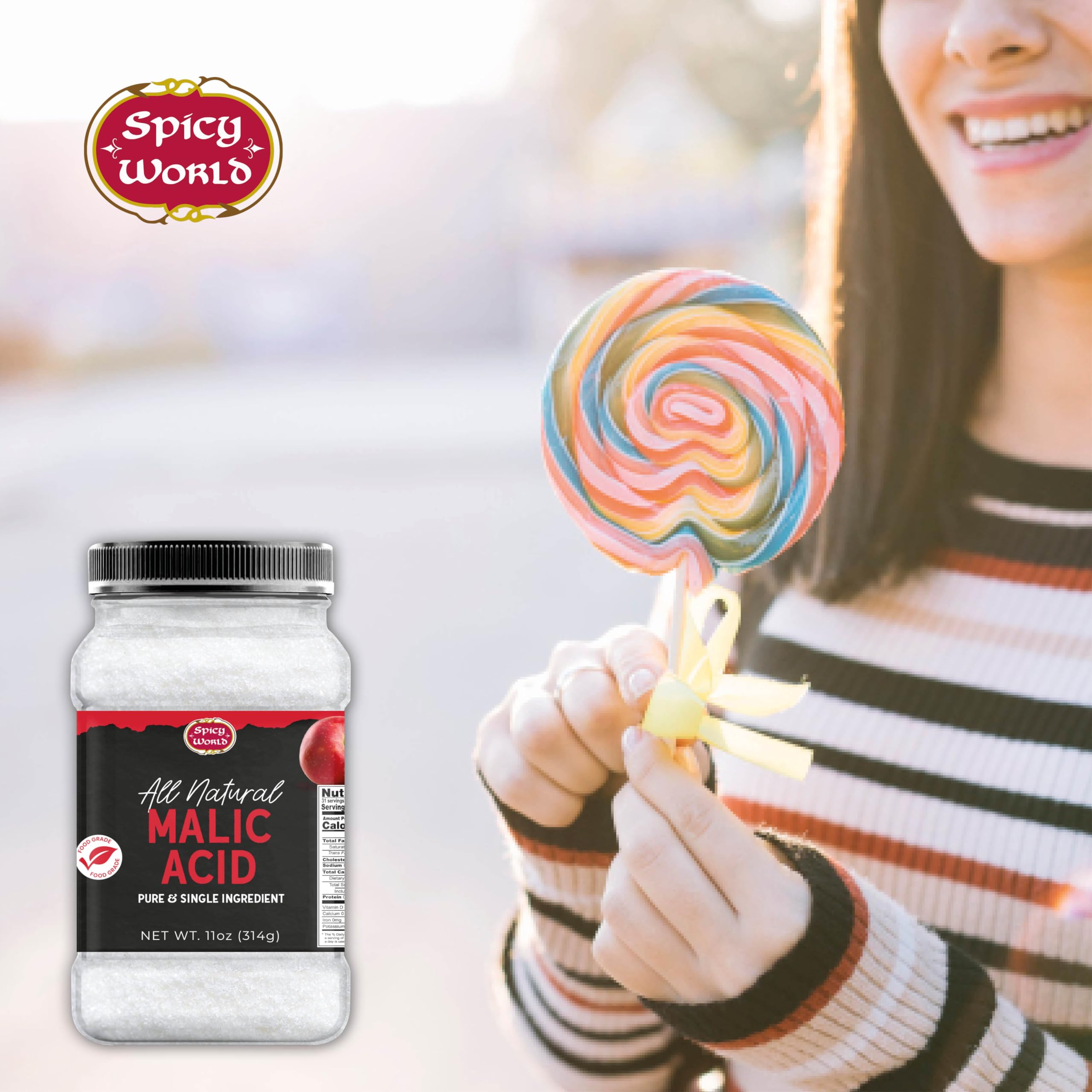 Baking applications featuring Spicy World malic acid powder for tartness.