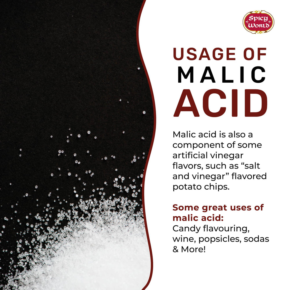 Beverage enhancement with Spicy World malic acid powder for tart accents.