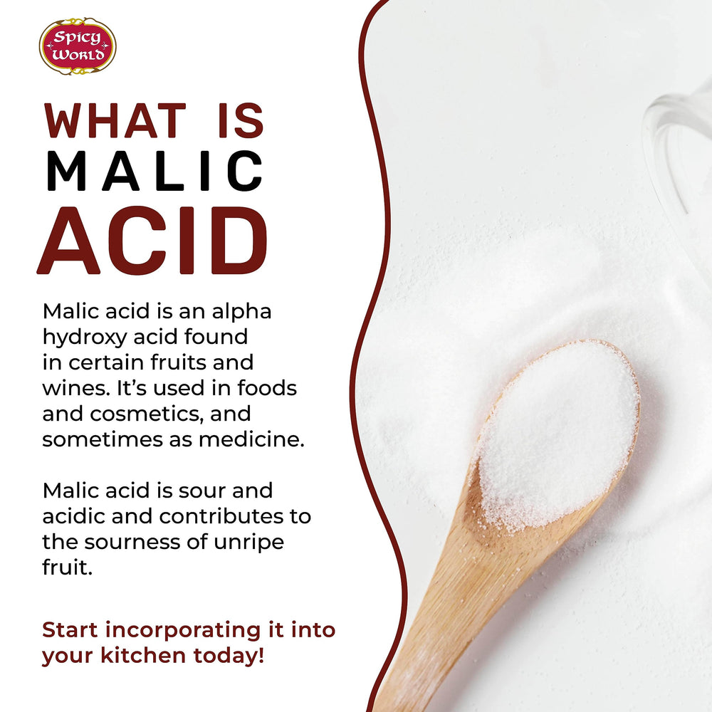 Pouring malic acid powder into a bowl for tart flavor testing.