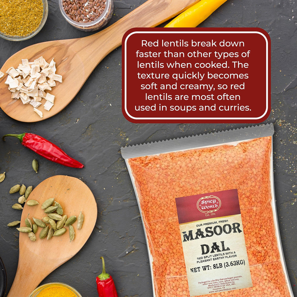 Spicy World Masoor Dal storage tips on pantry shelf to maintain freshness.