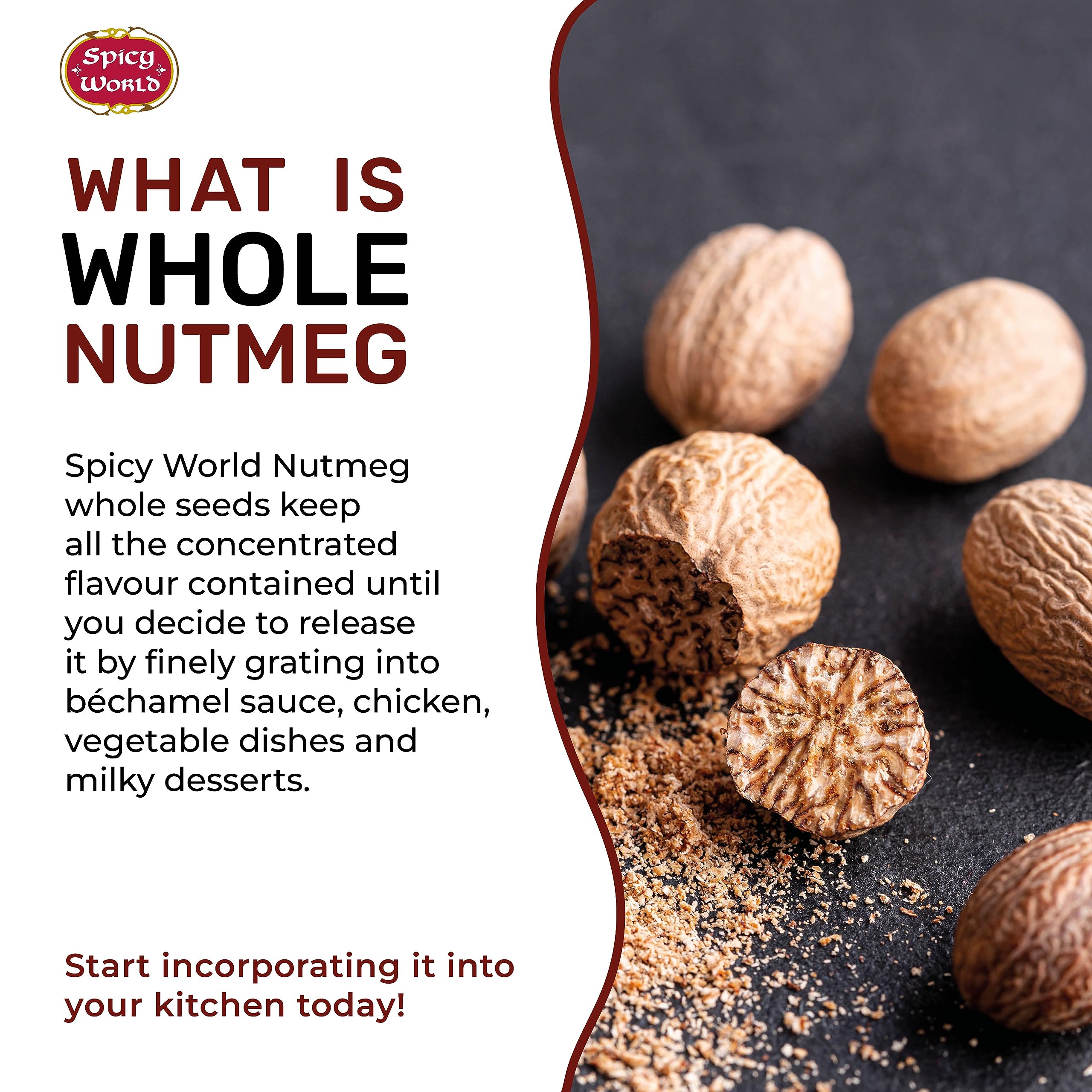 Spicy World Nutmeg Fresh Fragrance image showcases USA-packaged freshness.