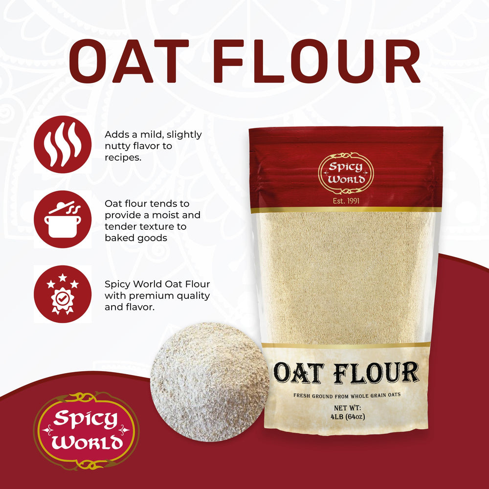 Spicy World Oat Flour pie crust dough demonstrates a wheat substitute in baking