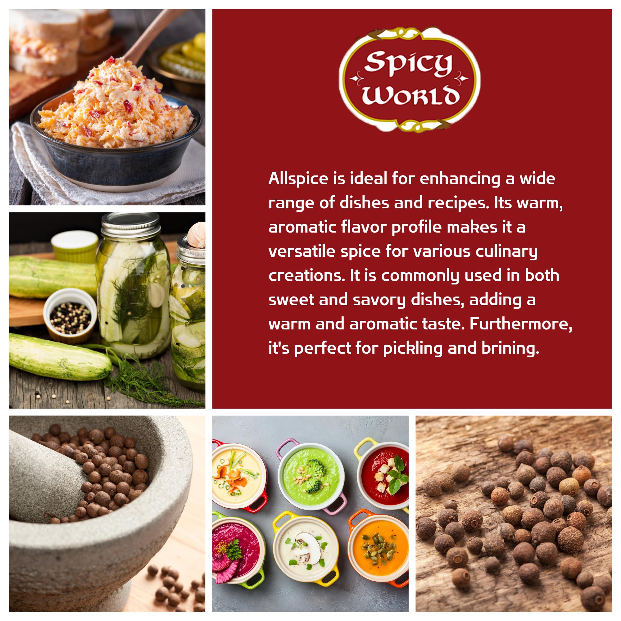 Spicy World packaging overview with 14oz bag on display