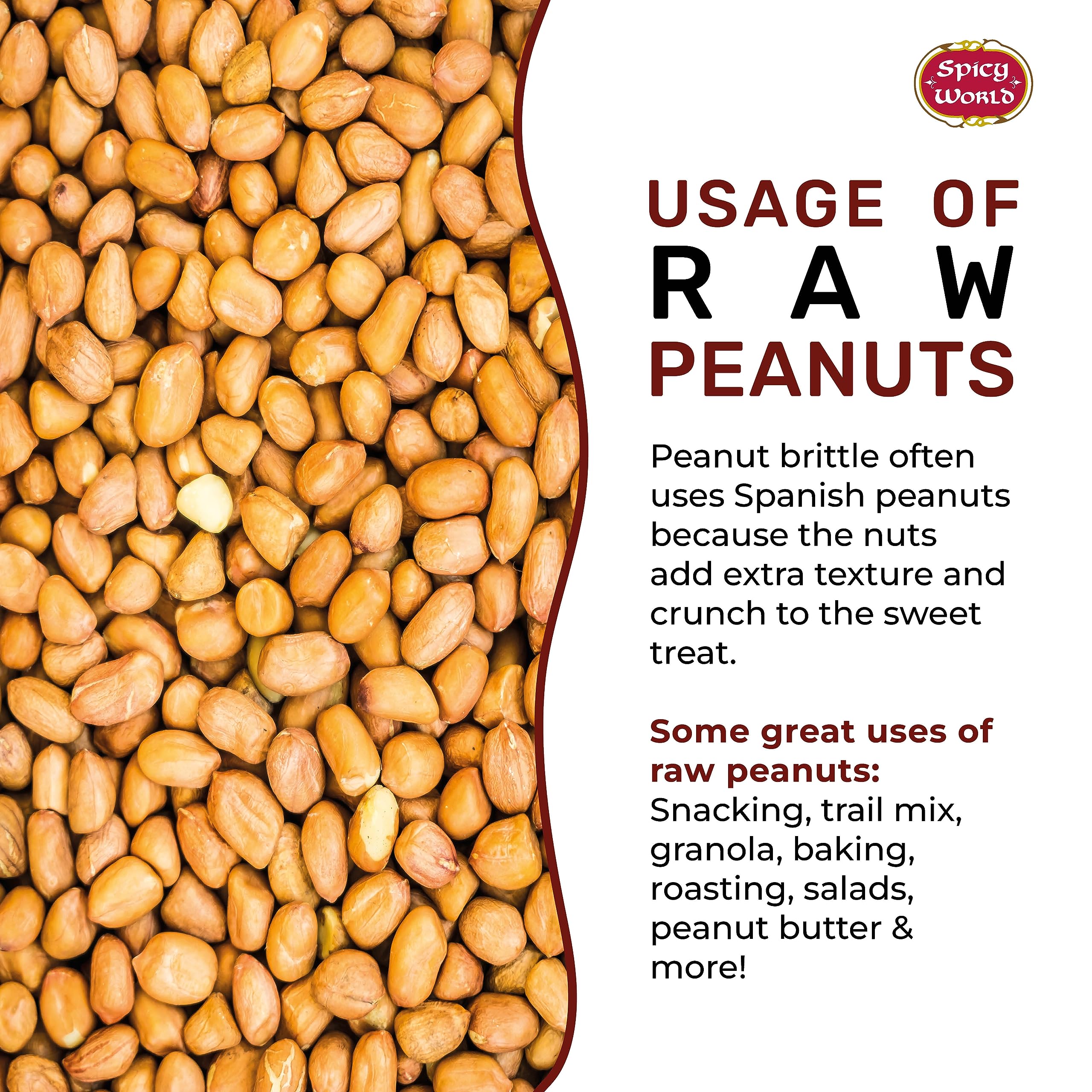 Spicy World 4-pound bag highlights pantry-friendly size.