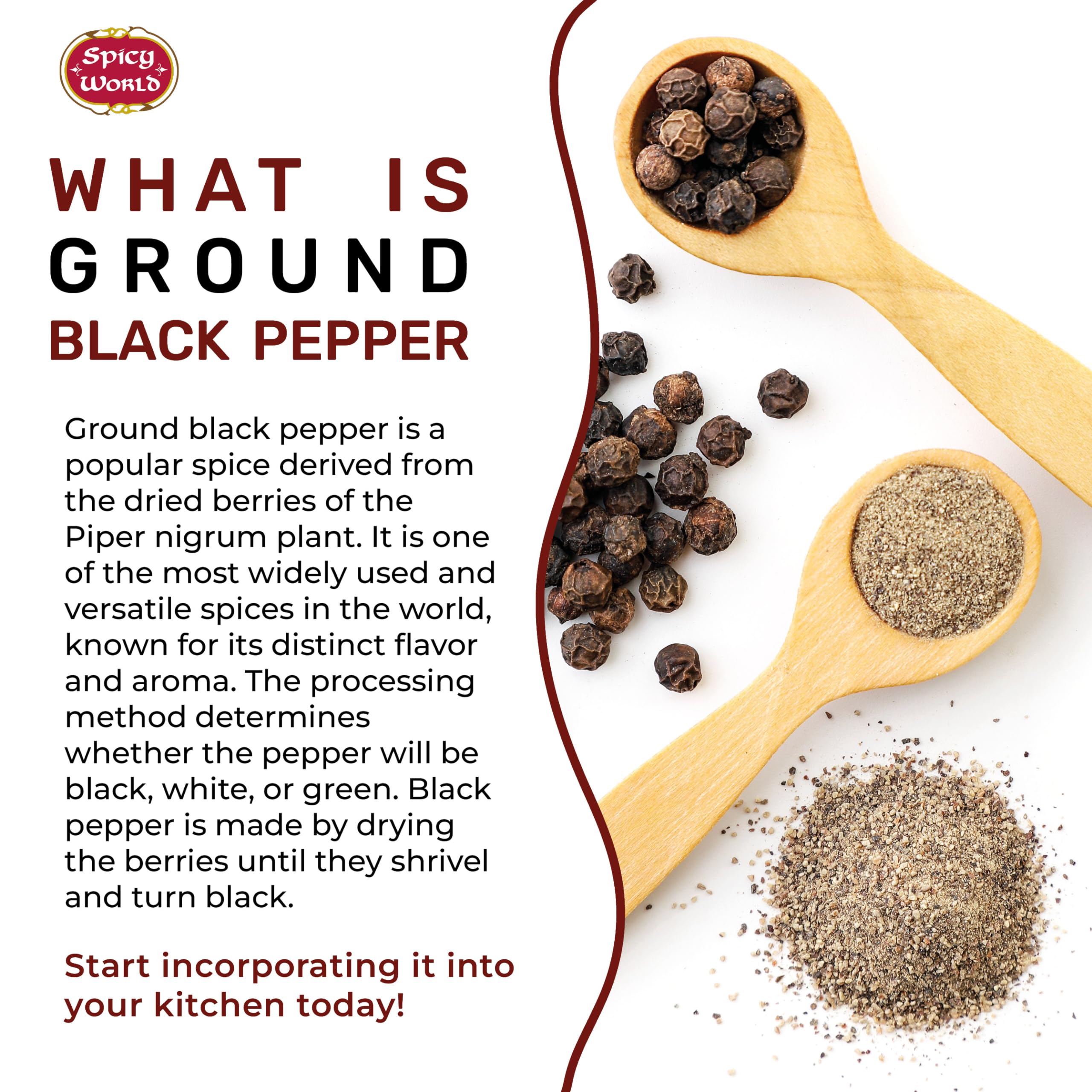 Spicy World pepper shaker dispense shows even flavor distribution
