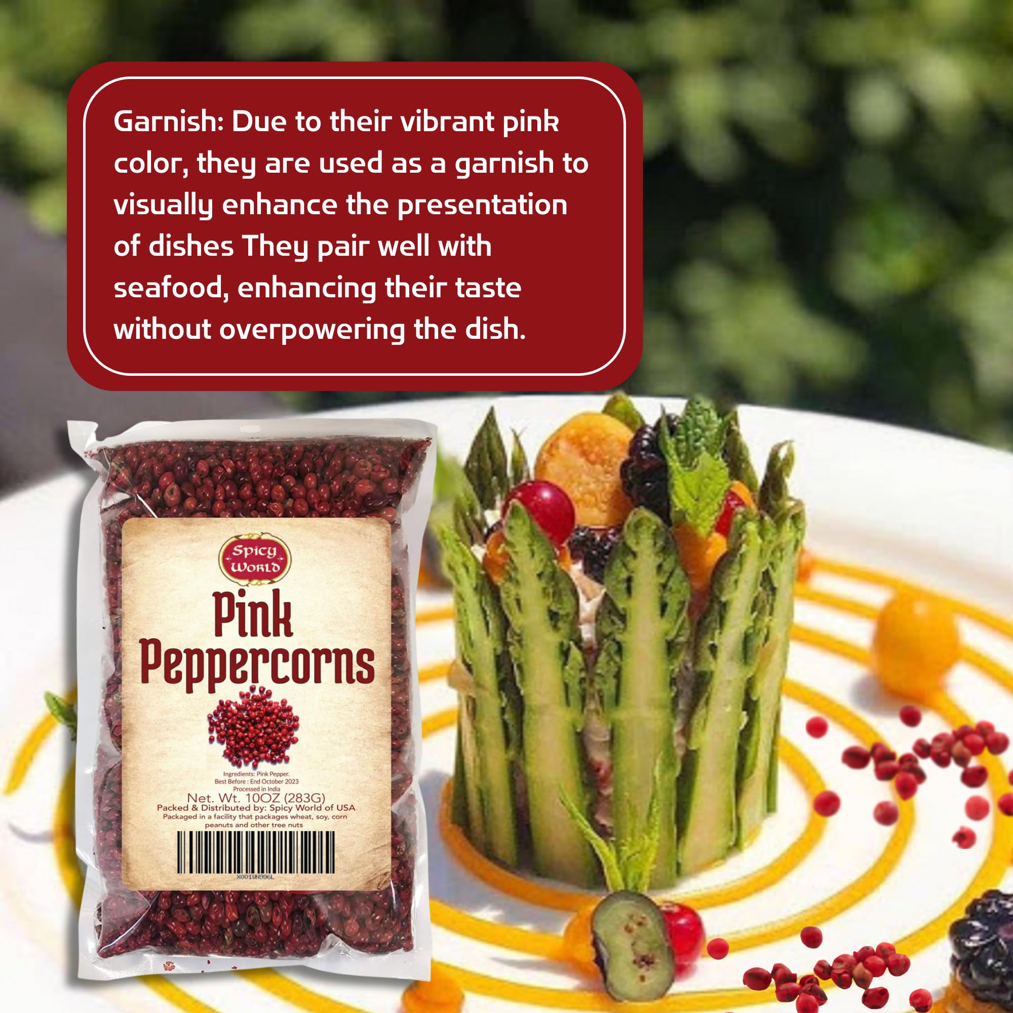 Spicy World Pink Peppercorns are Non-GMO for clean flavor.