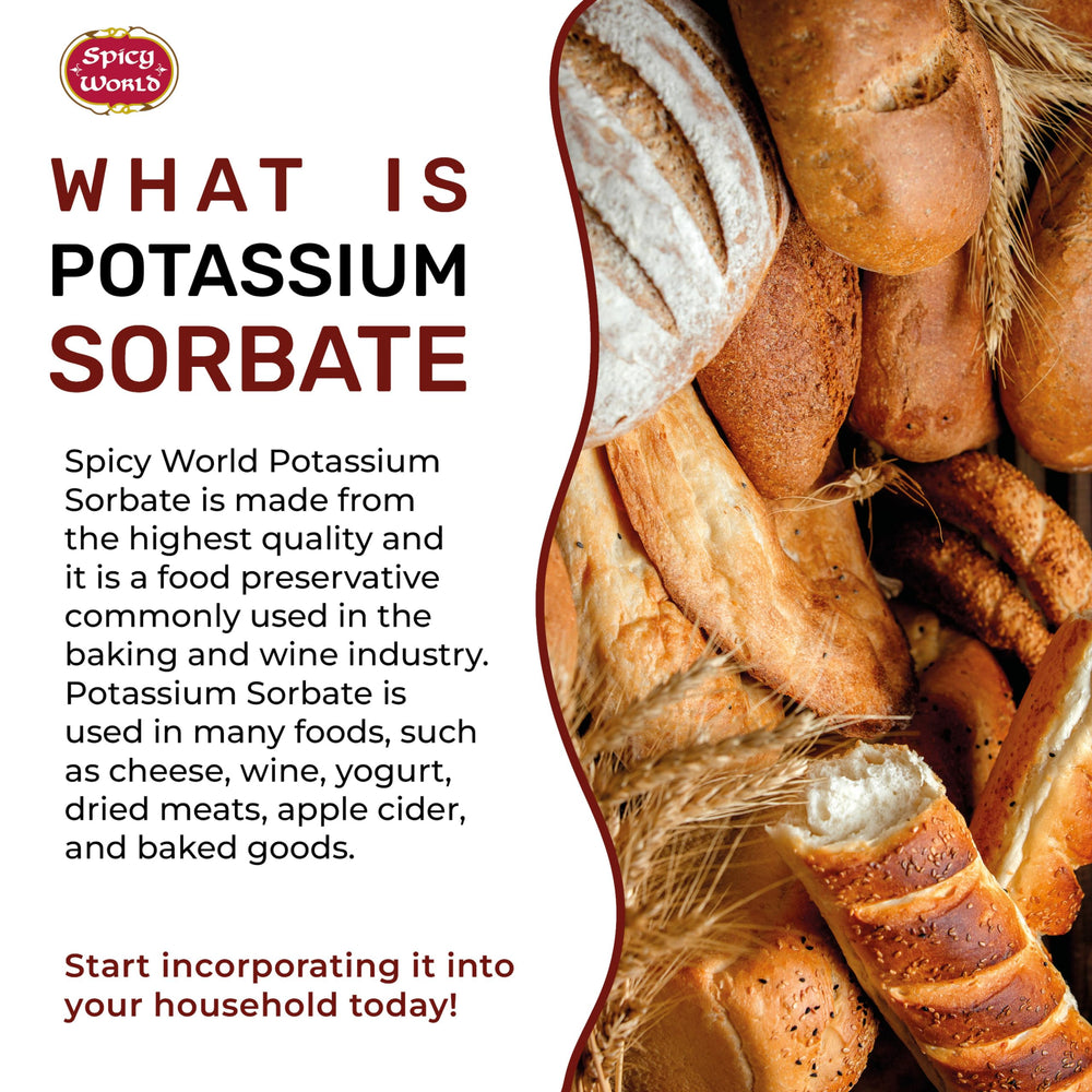 Spicy World potassium sorbate wine-stabilizing action shows stable flavors.