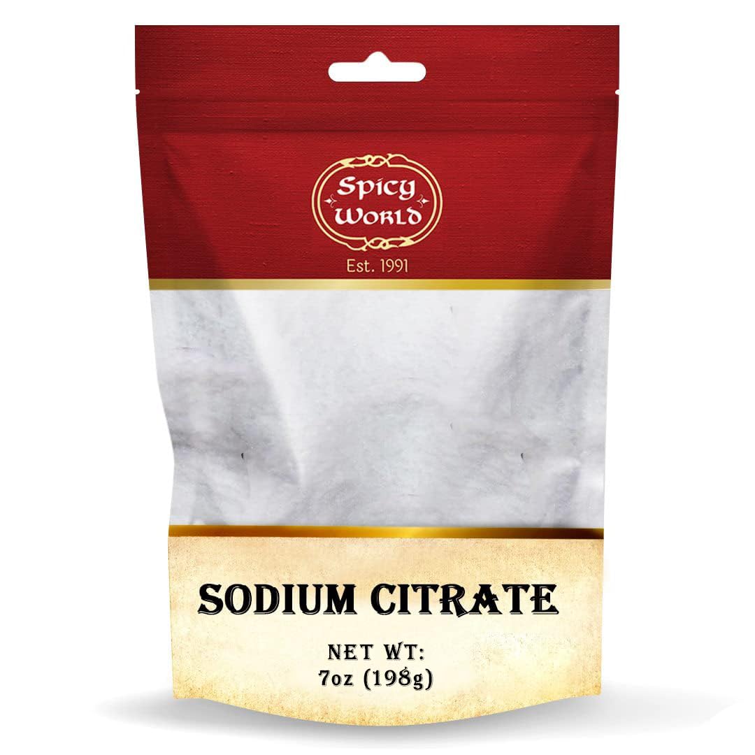 Spicy World sodium citrate powder package for versatile flavor and texture enhancement