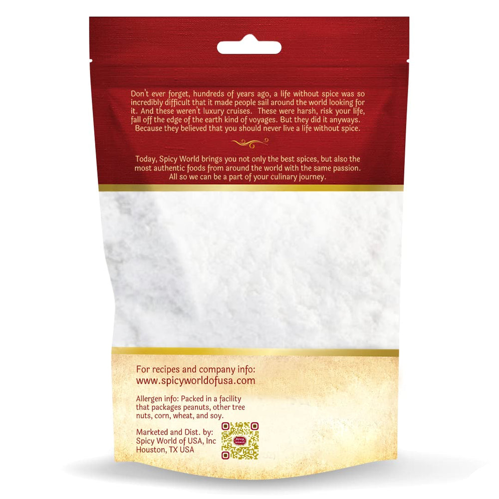 Spicy World Sorbitol powder resealable bag preserves freshness for daily use.