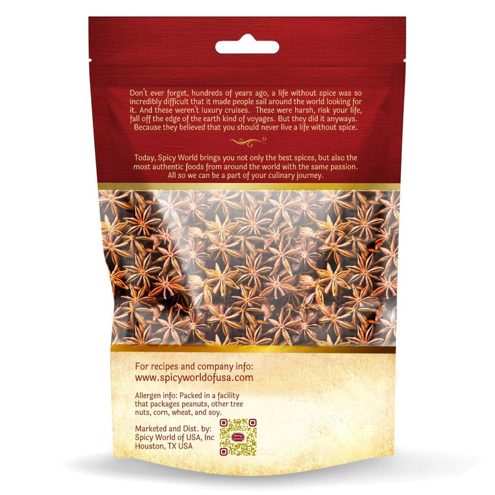 Spicy World star anise aroma close-up highlighting premium flavor for baking and beverages.