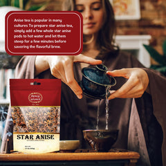Spicy World star anise ground powder for homemade blends.