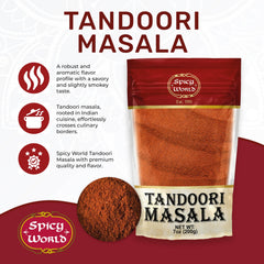 Spicy World Tandoori Masala marinade bowl, ideal for yogurt-based flavors.