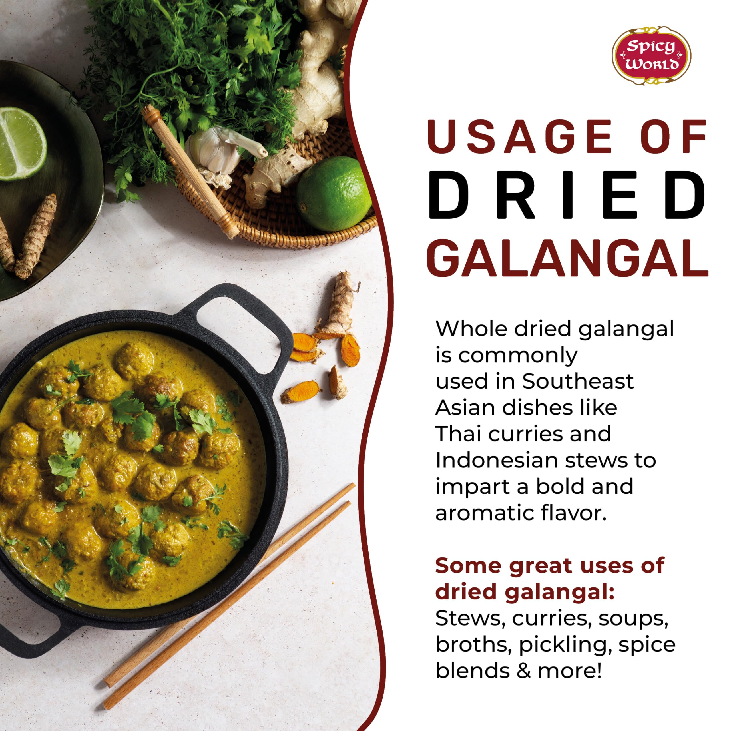 Tom Yum preparation using Spicy World galangal slices