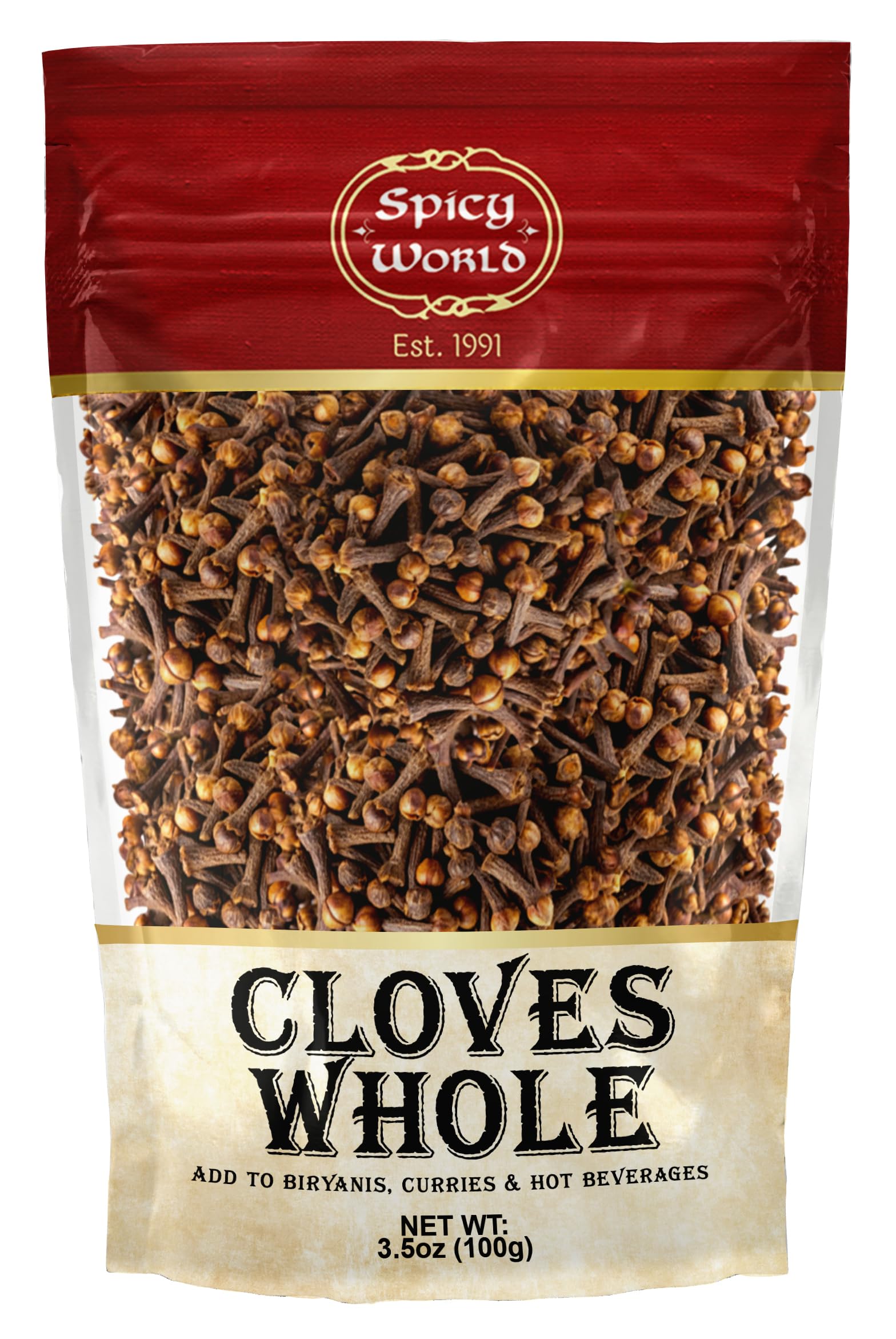 Spicy World whole cloves in a jar for fresh flavor in cooking