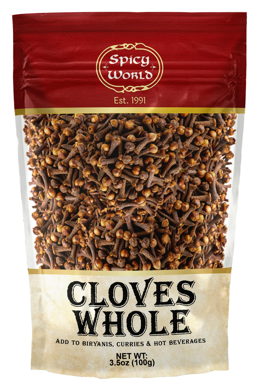 Spicy World whole cloves in a jar for fresh flavor in cooking