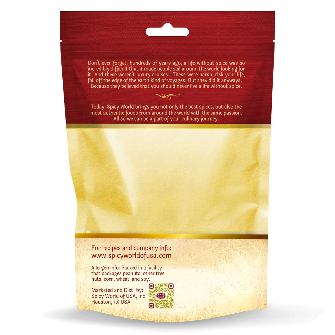 Spicy World Yellow Corn Flour close-up texture, fine grind ideal for blends