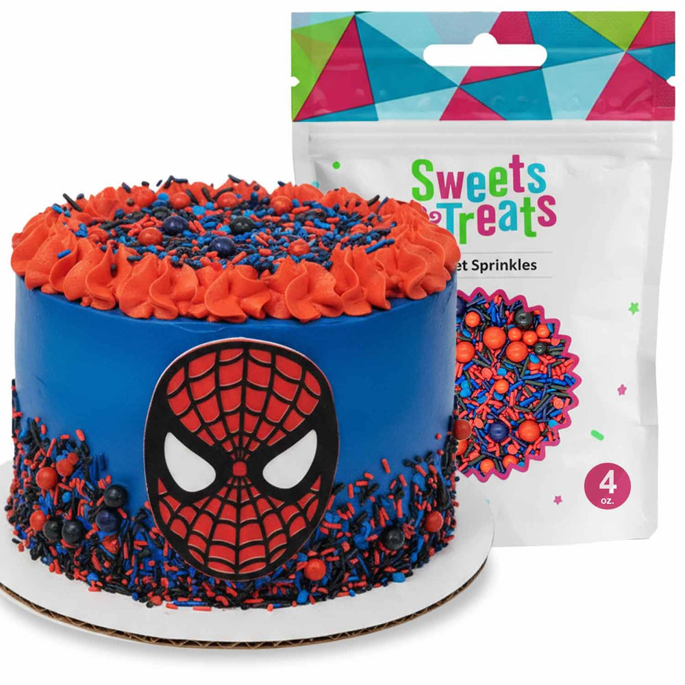 Spiderman Sprinkles on cookies showcase versatile use for treats beyond parties.