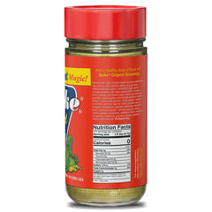 Spike Original All-Purpose Seasoning shaker adds versatile, low-sodium seasoning to meals.