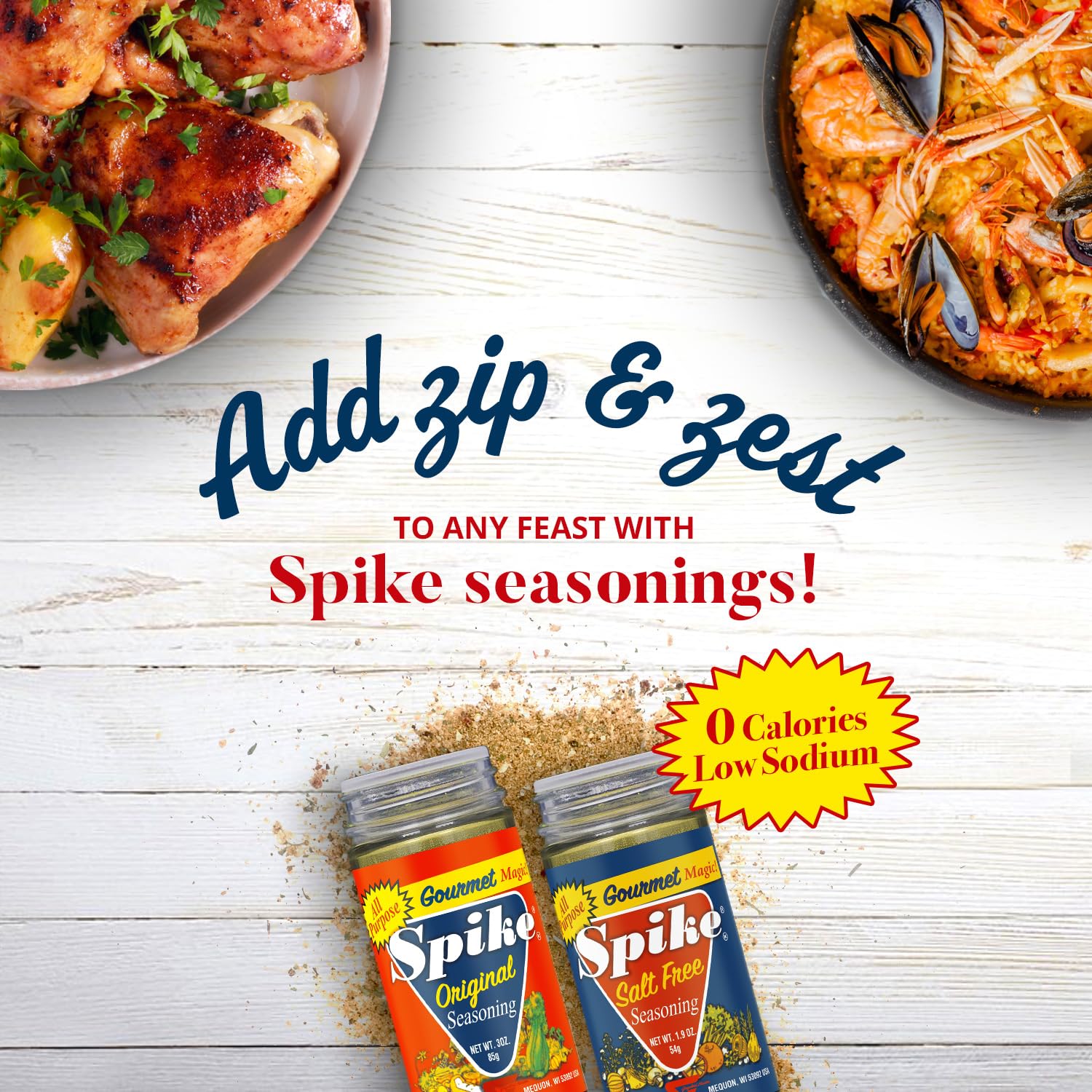 Spike Original seasoning sprinkled on popcorn for tasty snacking