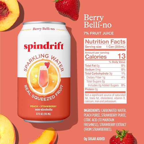 Real squeezed berries on Berry Belli-no label highlight natural flavor.