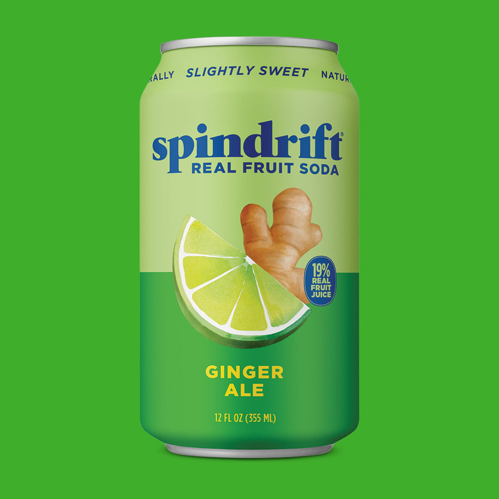 Spindrift Ginger Ale gluten-free, Non-GMO Project Verified, OU Kosher