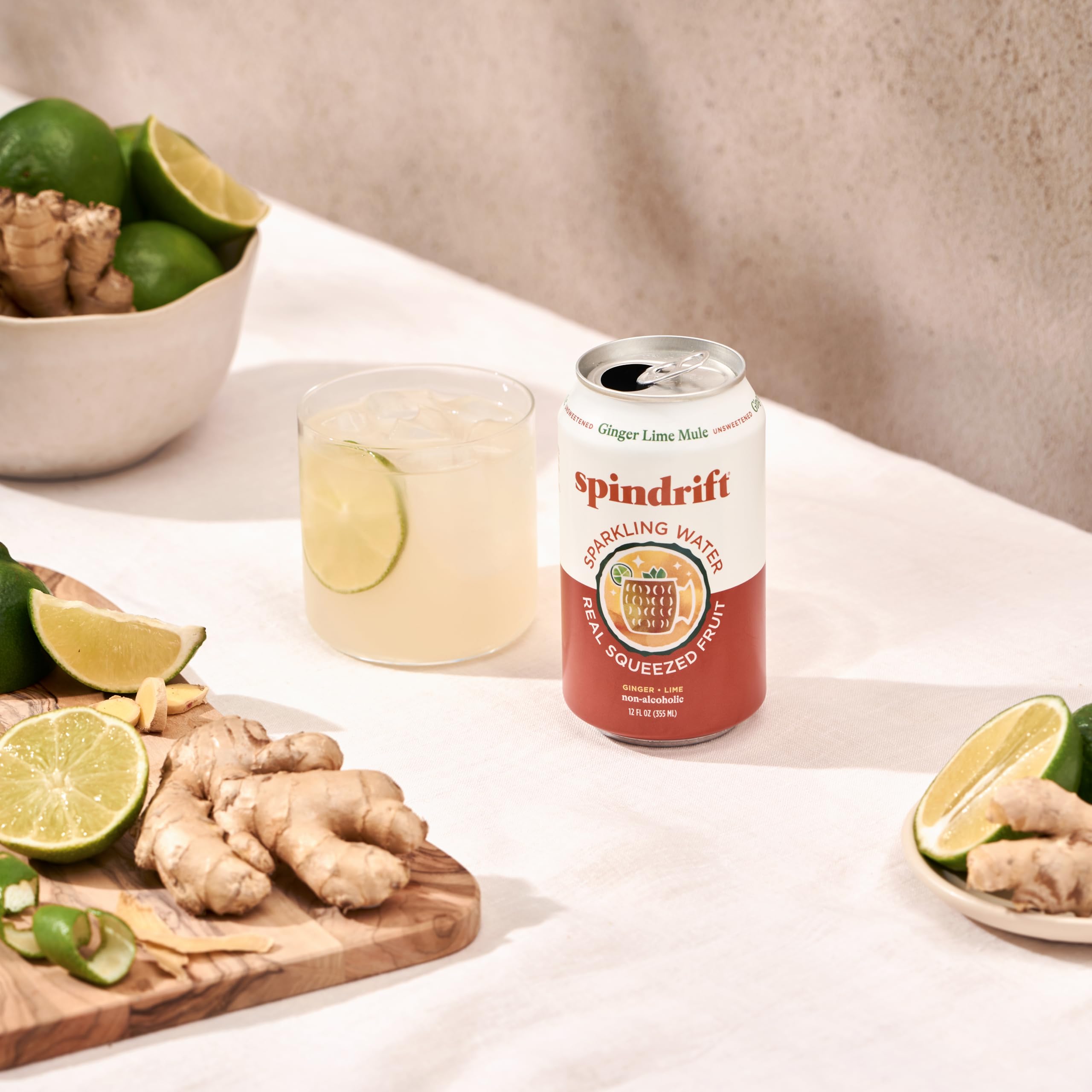 Spindrift Ginger Lime Mule 24-pack for gatherings and daily refreshment.